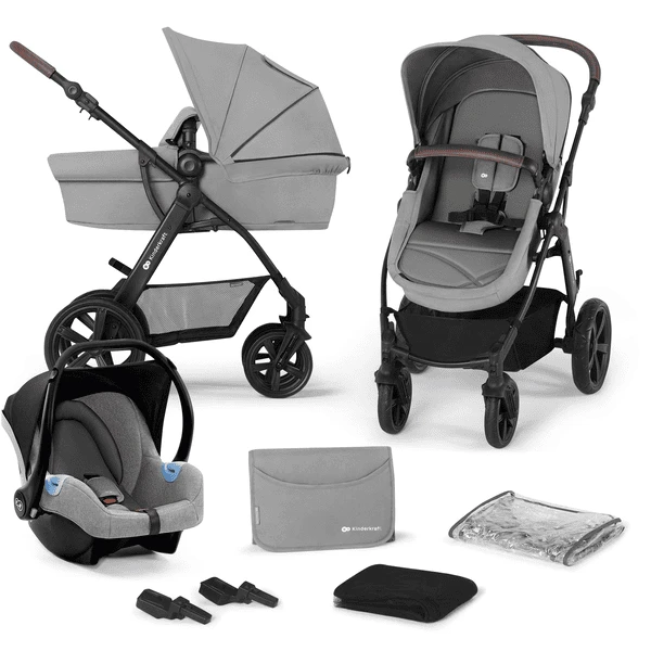 Kinderkraft Passeggino Trio MOOV CT, Grigio Melange 1 Kinderkraft Passeggino Trio MOOV CT, Grigio Melange