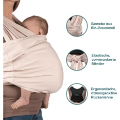 KOALA BABY CARE ® Fascia Porta Bebè Cuddle Band 2 - Sand Rosa 7 KOALA BABY CARE ® Fascia Porta Bebè Cuddle Band 2 - Sand Rosa -Baby Sconto koala baby care fascia porta bebe cuddle band 2 sand rosa a408323 2
