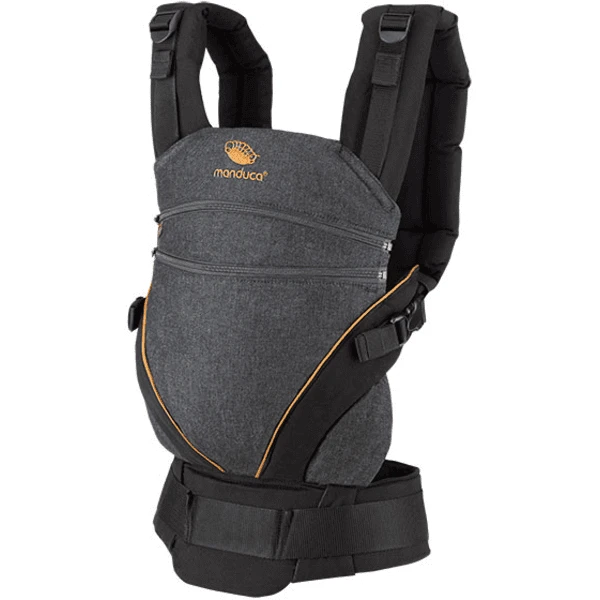 Manduca Marsupio XT Cotton Denimblack-Toffee 3 Manduca Marsupio XT Cotton Denimblack-Toffee - immagine 3