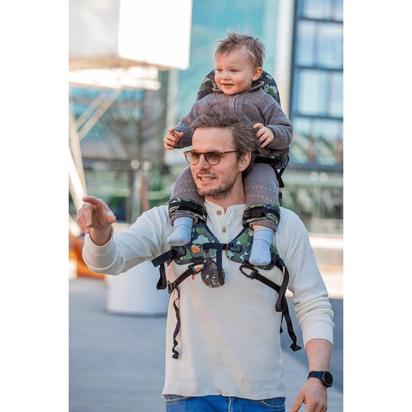 MINIMEIS Marsupio Porta Bimbo Sulle Spalle, Camouflage 2 MINIMEIS Marsupio Porta Bimbo Sulle Spalle, Camouflage - immagine 2