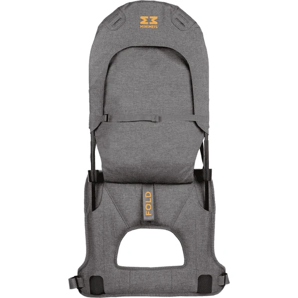 MINIMEIS Marsupio Porta Bimbo Sulle Spalle, Grigio/arancio 3 MINIMEIS Marsupio Porta Bimbo Sulle Spalle, Grigio/arancio - immagine 3