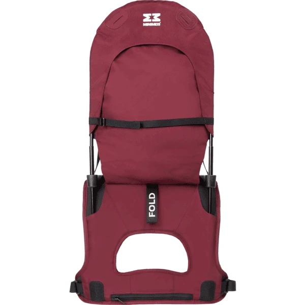 MINIMEIS Marsupio Porta Bimbo Sulle Spalle, Rosso Vino 3 MINIMEIS Marsupio Porta Bimbo Sulle Spalle, Rosso Vino - immagine 3