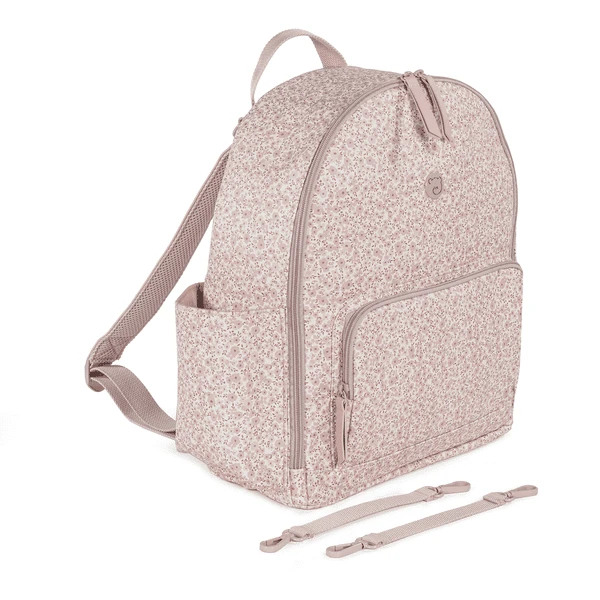 Pasito A Pasito Zaino Fasciatoio Porta Pannolini - Rosa Con Fiori 1 Pasito A Pasito Zaino Fasciatoio Porta Pannolini - Rosa Con Fiori