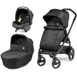 Peg Perego Passeggino 3 In 1 Futura - Nero
