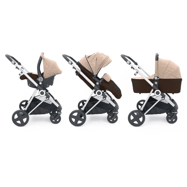 Petex Passeggino Trio 3 In 1 Multi Traveller Marrone/cromo 2 Petex Passeggino Trio 3 In 1 Multi Traveller Marrone/cromo - immagine 2