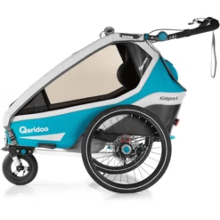Qeridoo ® Rimorchio Per Biciclette Kidgoo1 Sport Petrol -Baby Sconto qeridoo rimorchio per biciclette kidgoo1 sport petrol a286700 2