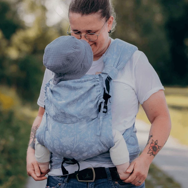 SCHMUSEWOLKE Marsupio Fleur Provence Lino 2 SCHMUSEWOLKE Marsupio Fleur Provence Lino - immagine 2