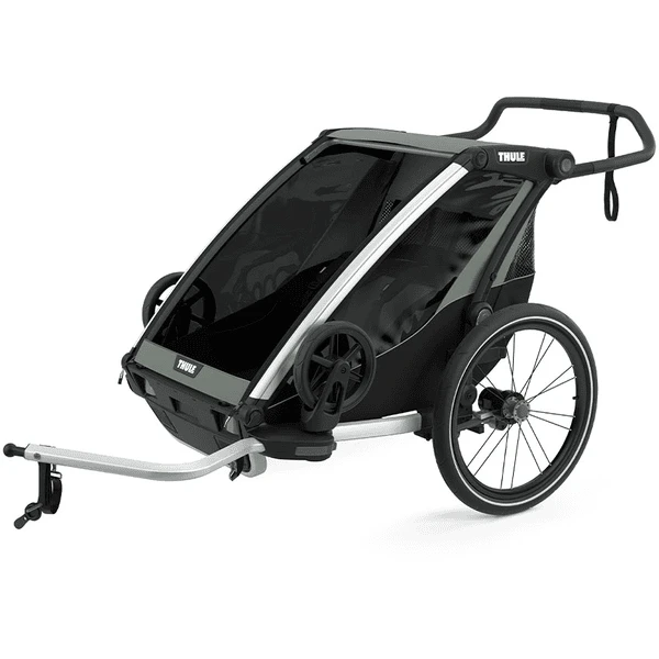 THULE Rimorchio Per Bici Chariot Lite 2 Agave, Inclusa Amaca Infant Sling 3 THULE Rimorchio Per Bici Chariot Lite 2 Agave, Inclusa Amaca Infant Sling - immagine 3