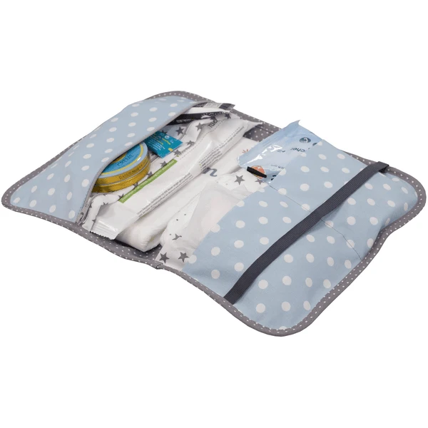 Ullenboom Patchwork Borsa Per Pannolini - Azzurro/grigio Chiaro 4 Ullenboom Patchwork Borsa Per Pannolini - Azzurro/grigio Chiaro - immagine 4