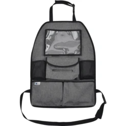Altabebe Borsa Porta Oggetti Per Sedile Auto Deluxe Nero- Grigio