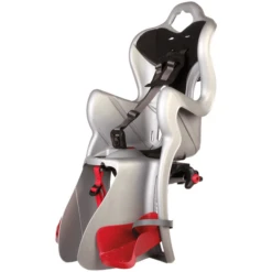 Bellelli Seggiolino Per Bicicletta B-One Montaggio A Cremagliera Silver