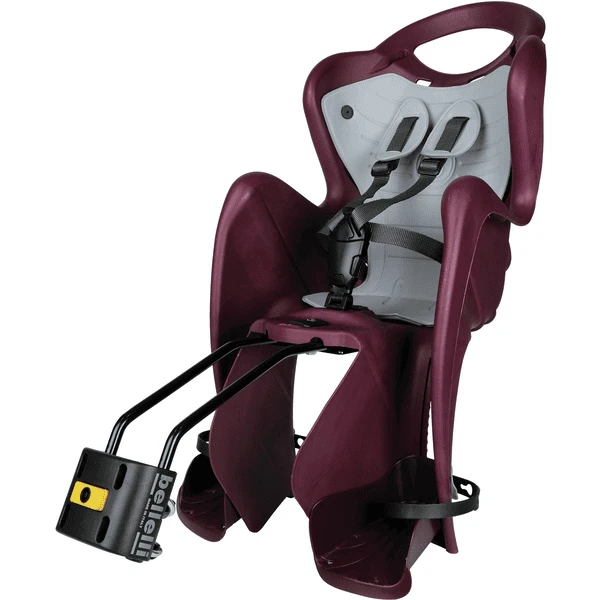 BELLELLI Seggiolino Per Bicicletta Mr Fox Luxe B-Fix Frame Mount - Rosso 5 BELLELLI Seggiolino Per Bicicletta Mr Fox Luxe B-Fix Frame Mount - Rosso - immagine 5