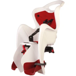 BELLELLI Seggiolino Per Bicicletta Mr Fox Rack Mount Bianco/rosso