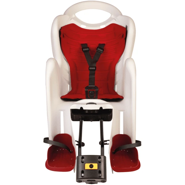 BELLELLI Seggiolino Per Bicicletta Mr Fox Reclining B-fix Frame Mount Bianco/rosso 2 BELLELLI Seggiolino Per Bicicletta Mr Fox Reclining B-fix Frame Mount Bianco/rosso - immagine 2