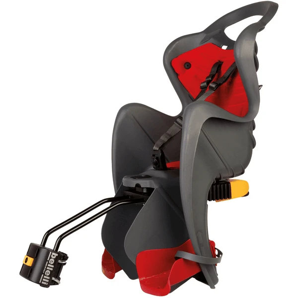 BELLELLI Seggiolino Per Bicicletta Mr Fox Reclining B-fix Frame Mount Grigio Scuro 1 BELLELLI Seggiolino Per Bicicletta Mr Fox Reclining B-fix Frame Mount Grigio Scuro