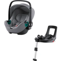 Britax Römer Seggiolino Auto Baby-Safe 3 I-Size Inclusa Base Flex 5Z, Grigio Ghiaccio
