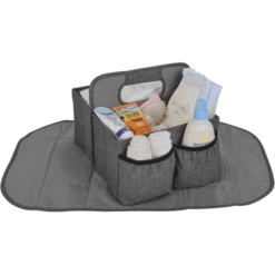 Contenitore Altabebe Con Fasciatoio Baby Caddy Grigio
