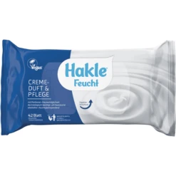 Hakle Salviette Umidificate Crema Profumo & Cura, 42 Fogli