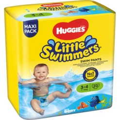 HUGGIES Pannolini Costumino Little Swimmers Taglia 3-4 4 X 20 Pezzi