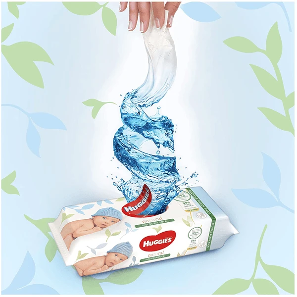 Huggies Salviette Umide Per Bambini Natural 8 X 48 Salviette 2 Huggies Salviette Umide Per Bambini Natural 8 X 48 Salviette - immagine 2