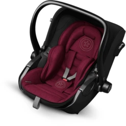 Kiddy Seggiolino Auto Evoluna I-Size 2 Con Base Station Isofix Base 2 Rosso Barbabietola Melange Grigio Ghiaccio