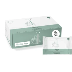 Naïf Wet Wipes Box Plastic Free 8 X 54 Salviette Umide (432 Salviette Umide)