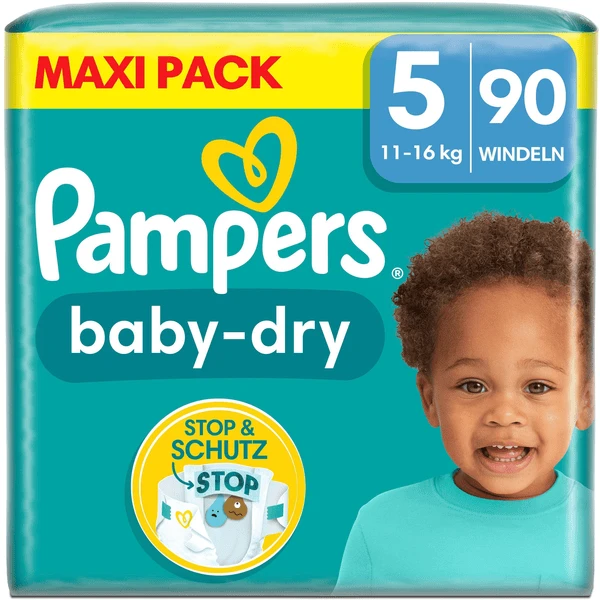 Pampers® Pampers Pannolini Baby-Dry, Taglia 5 Junior , 11-16 Kg, Confezione Maxi (1 X 90 Pannolini) 1 Pampers® Pampers Pannolini Baby-Dry, Taglia 5 Junior , 11-16 Kg, Confezione Maxi (1 X 90 Pannolini)