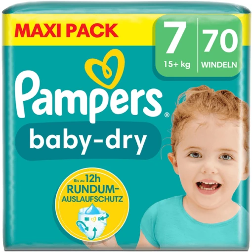 Pampers® Pampers Pannolini Baby-Dry, Taglia 7, 15+ Kg, Confezione Maxi (1 X 70 Pannolini) -Baby Sconto pampers pannolini baby dry taglia 7 15 kg confezione maxi 1 x 70 pannolini a413097