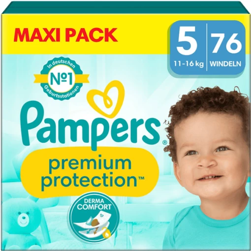 Pampers® Pampers Premium Protection , Taglia 5 Junior , 11-16kg, Confezione Maxi (1x 76 Pannolini) -Baby Sconto pampers premium protection taglia 5 junior 11 16kg confezione maxi 1x 76 pannolini a413044