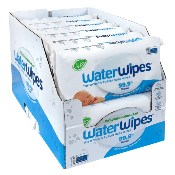 WaterWipes Salviette Per Bambini, Biodegradabili, 12 X 60 Salviette (720 Pz) 5 WaterWipes Salviette Per Bambini, Biodegradabili, 12 X 60 Salviette (720 Pz) - immagine 5