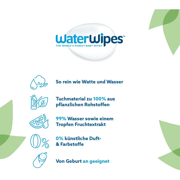 WaterWipes Salviette Per Bambini, Kids, Biodegradabili, 12 X 60 Salviette (720 Pz) 4 WaterWipes Salviette Per Bambini, Kids, Biodegradabili, 12 X 60 Salviette (720 Pz) - immagine 4